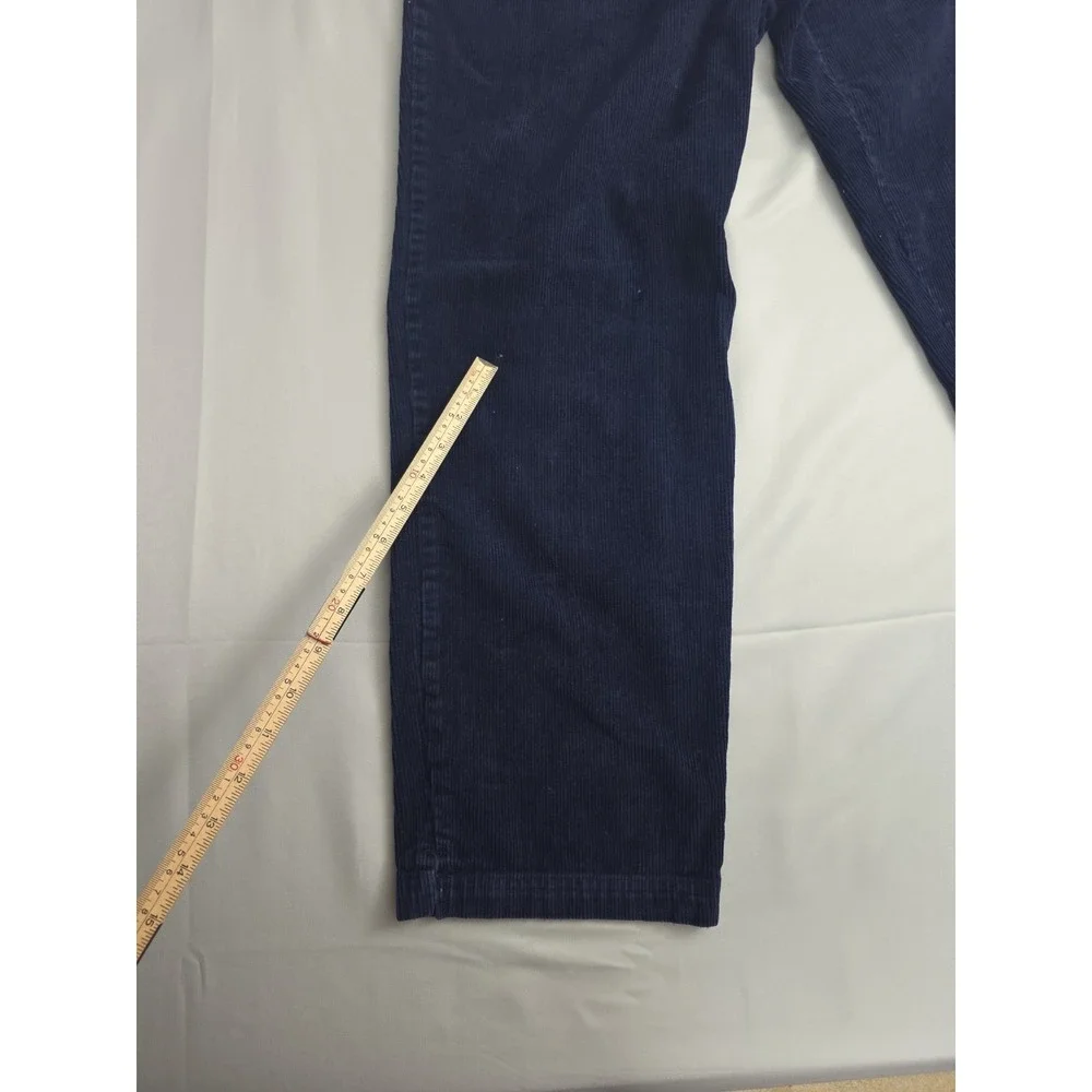 Vintage Y2K Corduroy Pants By Northern Reflections Womens 12 Blue Cotton Stretch